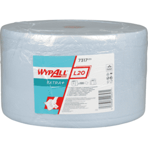 Kimberly-Clark Wischtücher Wypall® L20 EXTRA, 2-lagig, blau, 235x380mm, 1000/Rolle Bild 1