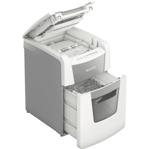 LEITZ IQ Autofeed Small Office 100, Sicherheitsstufe P4, weiß, 12kg, 365x530x430mm Bild 3