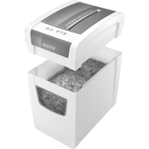LEITZ IQ Aktenvernichter Home Office Slim, P4, weiß, 6,5kg, 375 x 255 x 370mm Bild 3