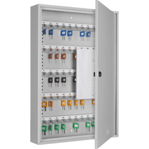 FORMAT Schlüsselschrank S100, eintürig, lichtgrau, 380 x 550 x 80mm, 6 kg Bild 1