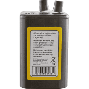 Blockbatterie, Typ 4R25, für Baustellen - und Elektronenblitzleuchten, 6V, 7Ah Bild 2
