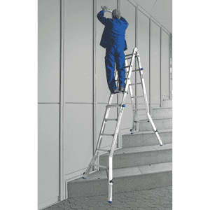 STABILO® Professional Sprossen- Gelenk- Teleskopleiter, 4 x 4 Stufen, AH 5m, 16kg Bild 3