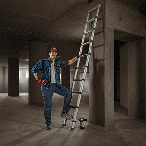 WERNER® Teleskopleiter, EN 131-6, Aluminium, 2,9m, Arbeitshöhe 3,67m, 9,4kg Bild 4