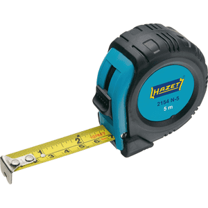HAZET® Rollband- Maß, arretierbar, mit Abgleitschutz, Gürtelclip, 5m, 130 x 95 x 40mm Bild 1