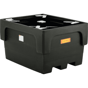 CEMO IBC- Auffangwanne, mit Stützkreuz, Polyethylen, 146 x 117 x 85cm, 1100 l Bild 1