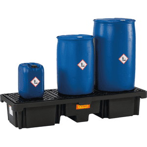 CEMO PE Fassauffangwanne 220/3, optimal für Fässer geeignet, 215 l, 186x66x33cm Bild 2