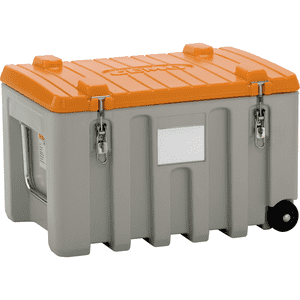 CEMO CEMbox Trolley offroad, grau / orange, Maße: 66 x 45 x 38cm, 150 l Bild 1