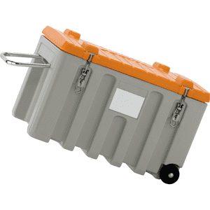 CEMO CEMbox Trolley offroad, grau / orange, Maße: 66 x 45 x 38cm, 150 l Bild 2