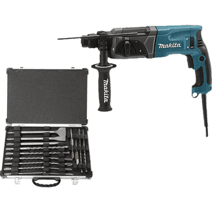 Vorteils-Set Makita Kombihammer HR2470, 17-teilig, mit Bohrer - und Meißeln D-42444 Bild 1