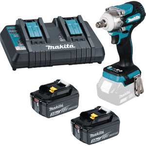 Vorteils- Set Makita Akku- Schlagschrauber, Schlagschrauber, Ladegerät, 2 Akkus Bild 1