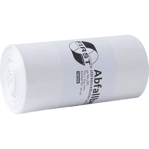 Abfallbeutel First, weiß, 30 l, 500 x 600mm, 50 / Rolle Bild 1