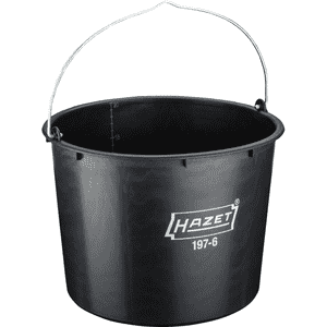 HAZET® Baueimer, stabile Ausführung, mit Litermaß innen 2-20 l, schwarz, 3 / Verpackungseinheit Bild 1