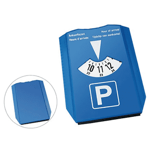 Parkscheibe, Zulassung nach StVO, für das Auto, blau, Kunststoff Bild 1
