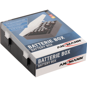 ANSMANN Batteriebox 48, für 24x AA, 20x AAA und 4x 9V Block, schwarz, 138x172x62,8mm Bild 3
