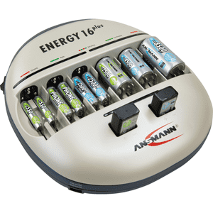 ANSMANN Akkuladegerät ENERGY 16 plus, Micro AAA, Mignon AA, Baby C, Mono D, 9V Block Bild 2