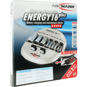 ANSMANN Akkuladegerät ENERGY 16 plus, Micro AAA, Mignon AA, Baby C, Mono D, 9V Block Bild 3