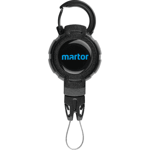 MARTOR Tool Retractor, mit großem Karabiner, schwarz, Kunststoff, 47g, 135x48x15mm Bild 1