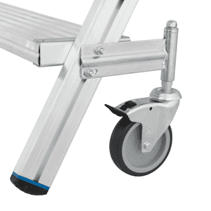 KRAUSE® Podestleiter, EN 131, einseitig begehbar, fahrbar, 7 Stufen Bild 4