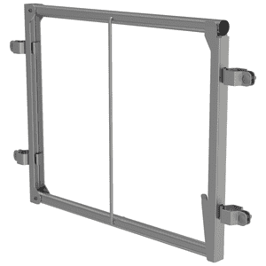 KRAUSE® Durchgangssperre für Podestleitern, selbstschließend, 640 x 530mm Bild 1
