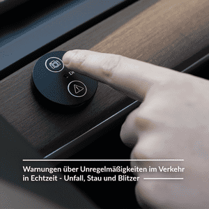 Needit Drive One Gefahren - und Radarwarner, warnt in Echtzeit, schwarz, 134x70x15mm Bild 2
