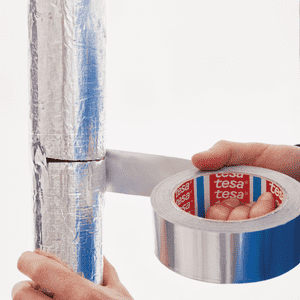 tesa® Aluminium Klebeband 60650, Aluminiumfolie m.Acrylatkleber, 50mm, 6 Rollen / Verpackungseinheit Bild 2