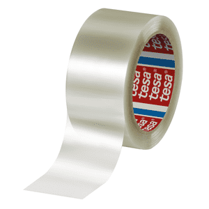 tesa® Packband 60412, transparent, 70% recycelter (PCR), 50mm, 66m, 6 Rollen / Verpackungseinheit Bild 1