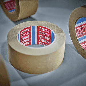 tesa® Verpackungsklebeband 60408, Papier mit Naturkautschukkleber, 50mm, 6 Rollen / Verpackungseinheit Bild 4