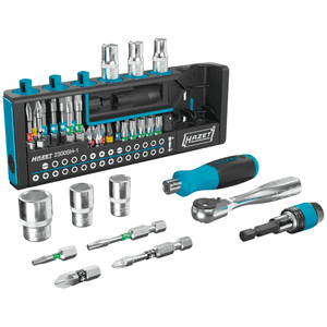 HAZET® Smartholder mit 39 Bits, 1/4 Zoll, mit Umschalt-Knarre, 190x130x105mm Bild 2