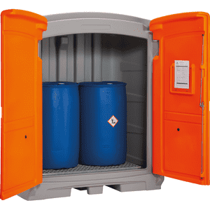 CEMO PE- Gefahrstoffdepot 220/2, Auffangvolumen: 220 l Bild 2