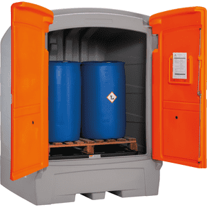 CEMO PE- Gefahrstoffdepot 1100/1, Auffangvolumen: 1100 l Bild 2