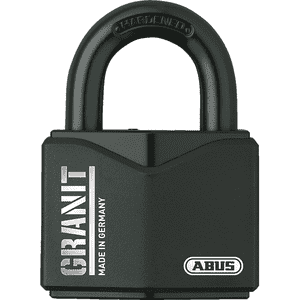 ABUS Vorhangschloss GRANIT 37/55 B / SB, Level 10, schwarz, 62,5 x 84 x 31mm, 475g Bild 1