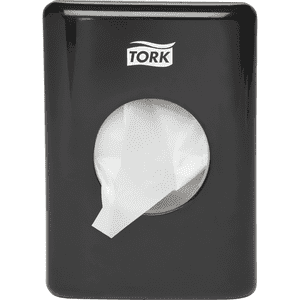 TORK Spender für Hygienebeutel Elevation Design, schwarz, Kunststoff, 100x140x36mm Bild 1