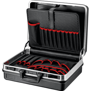 KNIPEX® Werkzeugkoffer Basic, leer, mit 41 Steckmöglichkeiten, schwarz, 4,5 kg Bild 3