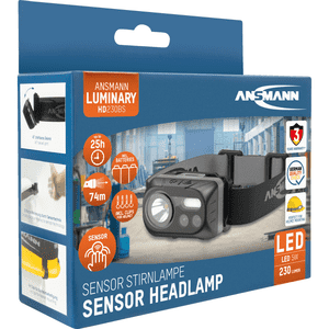 ANSMANN Stirnlampe HD230BS, 5W LED und roter COB- LED, 230 Lumen, 6,3 x 41,7 x 60mm Bild 3