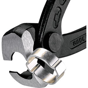 KNIPEX® Ohrklemmenzange, Griffe mit Kunststoff überzogen, 220 x 50 x 21mm Bild 4