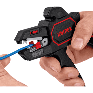 KNIPEX® Abisolierzange ComStrip, mit Drahtschneider, 180 x 75 x 21mm Bild 3