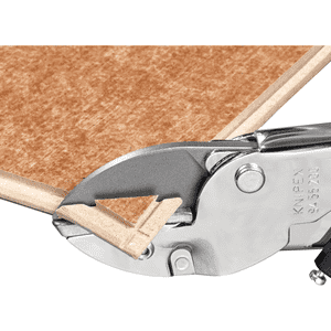 KNIPEX® Amboss- Schere, z. Schneiden von Gummi- Profilen, PVC, Leder, Holz, Schläuchen Bild 4