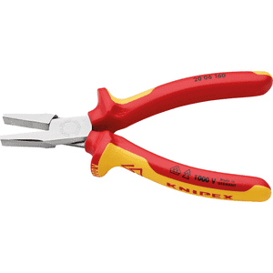 KNIPEX® Flachzange, isoliert mit Mehrkomponenten-Hüllen, VDE-geprüft, 160x54x20mm Bild 2