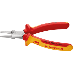 KNIPEX® Rundzange, isoliert m.Mehrkomponenten-Hüllen, VDE-geprüft, 160x48x19mm Bild 2
