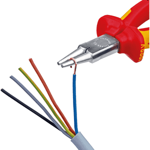 KNIPEX® Rundzange, isoliert m.Mehrkomponenten-Hüllen, VDE-geprüft, 160x48x19mm Bild 3