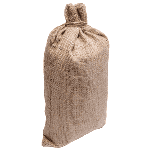 Sandsack, mit Bindeband, Jute, unbeschichtet, 30x60mm, Füllmenge: 12 l, 200 / Verpackungseinheit Bild 1