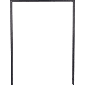 K.57 Fahrrad-Anlehnbügel Edge, zum Einbetonieren, anthrazit, Rechteckrohr, 900x800mm(1200mm) Bild 1