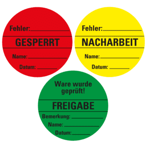 Vorteils-Set, 3 Rollen Organisationsetiketten, Haftpapier, ablösbar, Ø60mm, 500/Rolle Bild 1