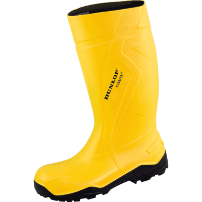 DUNLOP Gummistiefel PUROFORT+, C762241, S5, Kategorie II, gelb, Polyurethan, Größe 36 Bild 1