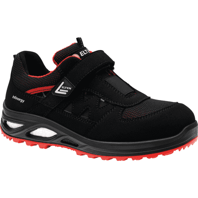 ELTEN Damen ESD-Sandale Hannah XXTL, 741531, Kategorie II, S1P, schwarz/rot, Größe 35 Bild 1