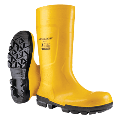 DUNLOP Sicherheitsstiefel Work-It, Kategorie II, S5 SR FO LG, gelb, PVC, Größe 35 Bild 1