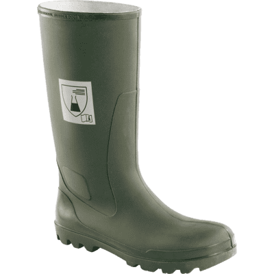 Chemikalienschutz-Stiefel, CH-ST, Kategorie III, S5, grün, Polyurethan, 37cm, Größe 36 Bild 1