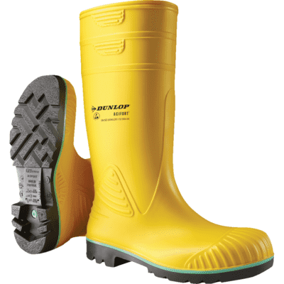 DUNLOP ESD-Stiefel Acifort Heavy Duty, DIN A4422B1, Kategorie II, S5 AN SRA, gelb, Größe 39 Bild 1