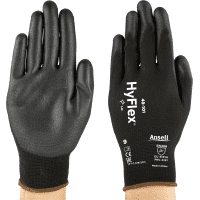 Ansell HyFlex® Schutzhandschuh 48-101, Kat.II, schwarz, Nylon, 250mm, Größe 9