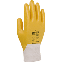 uvex Handschuh PROFI ERGO ENB 20, Kategorie II, orange, Nitril, 270mm, Größe 9